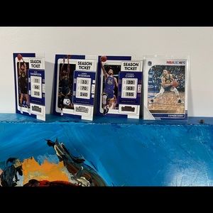 2 Stephen Curry, James wiseman, klay Thompson, panini contenders lot